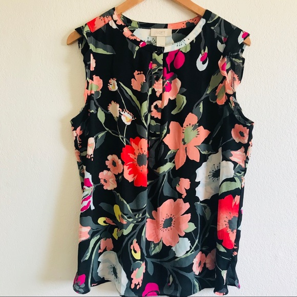 LOFT Tops - Loft | floral button up top blouse